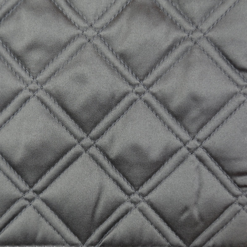 Double Diamond Coverlet, Charcoal, Queen Coverlet + 2 Euro Shams