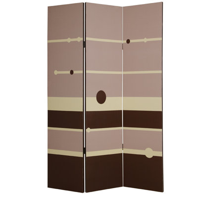 Swayzee 48'' W x 72'' H 3 - Panel Solid Wood Folding Room Divider