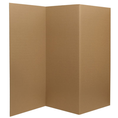 Jazya 4 Ft. Short Temporary Cardboard Folding Screen by Rebrilliant