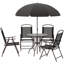 Steel Patio Dining Set Table,-1082129603