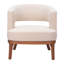 Fauteuil rembourré beige Gracie Mills-1416547265