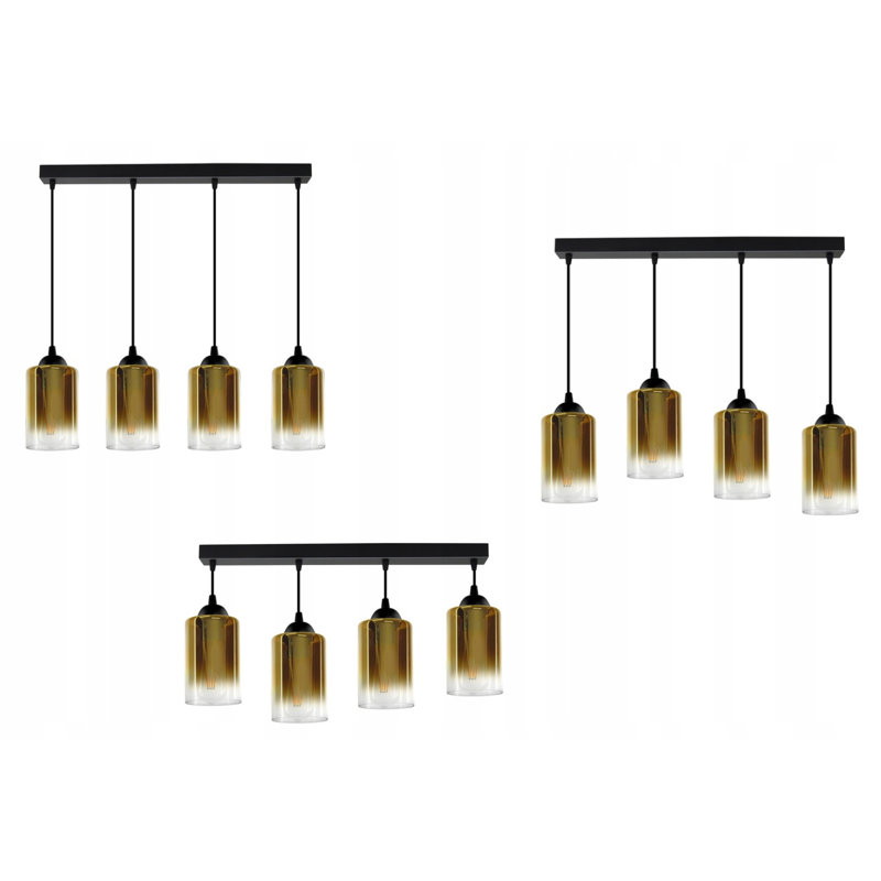 Ellian 4 - Light Black Pendant, Copper
