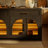 71" Modern Black Kitchen Island With Storage Glass Doors Kitchen Table With Led Light Strip