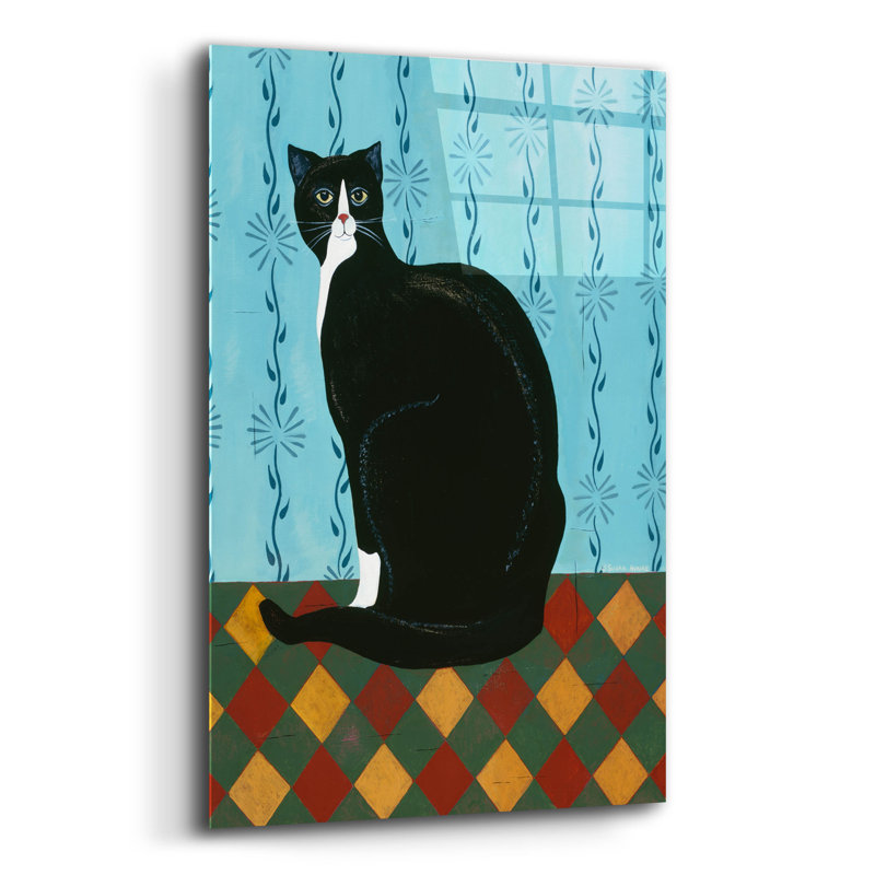 "Sleepy Housécat" par Susan Henke Fine Art, H 16 po x l 12 po x P 0,13 po
