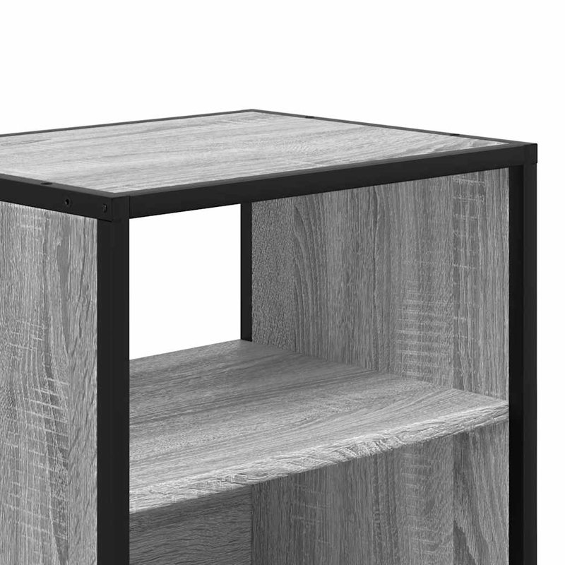 40cm W Metal Bedside Table, Grey Sonoma, 2