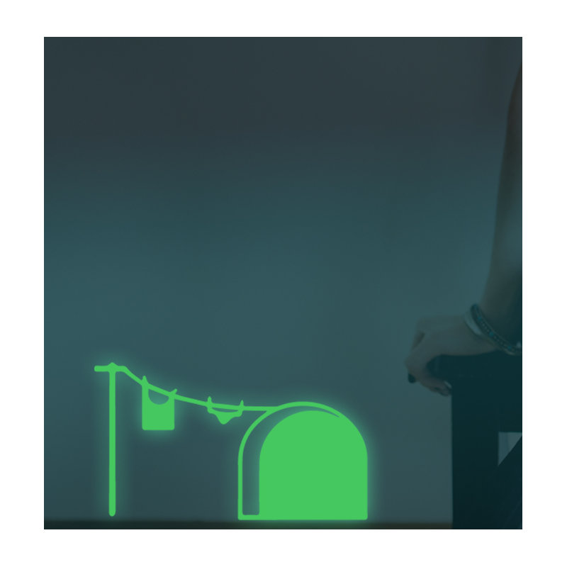 Rat Hole Glow in Dark Wall Sticker