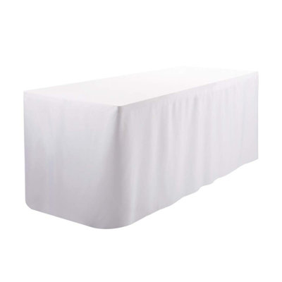 Fitted 100% Polyester Tablecloth Premium Qualitytable Cover 4 Feet Diameter