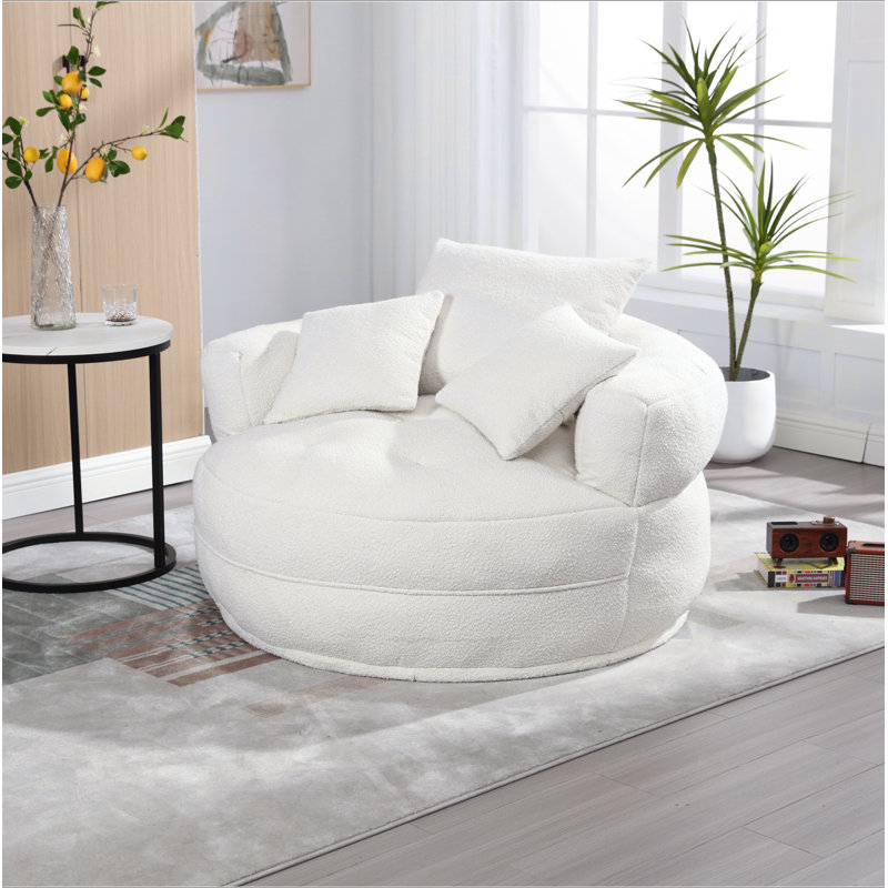 Canapé-lit simple Chenille, Beige Boucle