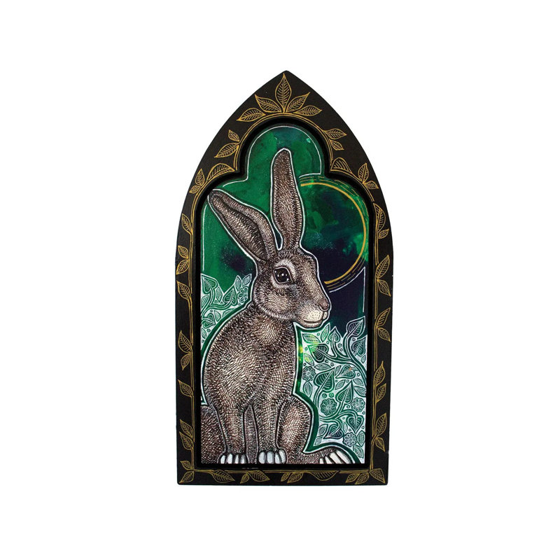 Wild Rabbit by Lynnette Shelley - Wrapped Canvas Print, 20.32 cm H x 30.48 cm W