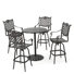 Leininger 4 - Person Patio Dining Set with Round Table