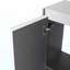 Armoire latérale de salle de bain 12 po, 2 portes à fermeture douce, fixation flottante, 12 * 2