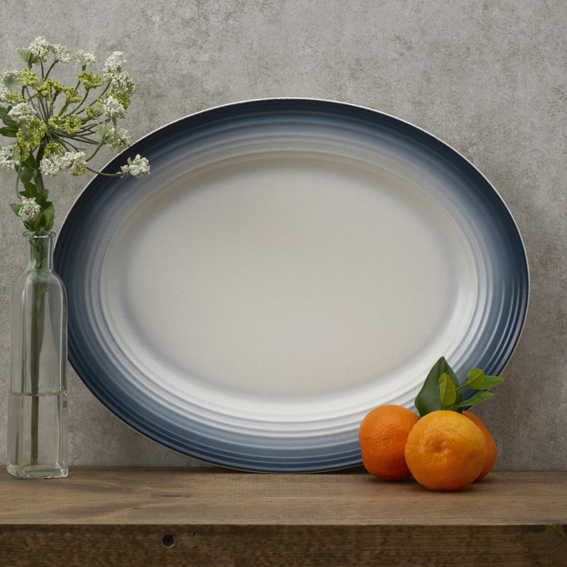 Swirl Ombre 13.75 in. Oval Platter