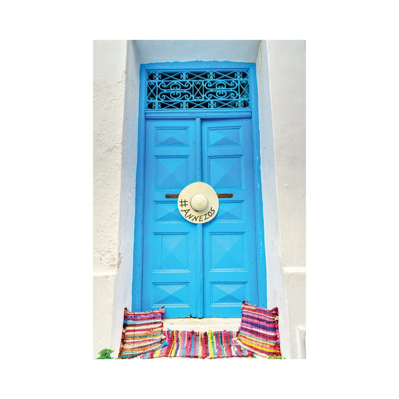Doorway On Mykonos by Zoe Schumacher - Wrapped Canvas Print, 66.04 cm H x 45.72 cm W