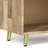 22"W Solid Mango Wood Bedside Table with Inlay
