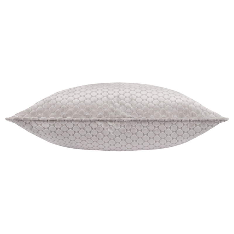 Neptune Geometric Square Cushion Cover, Silver