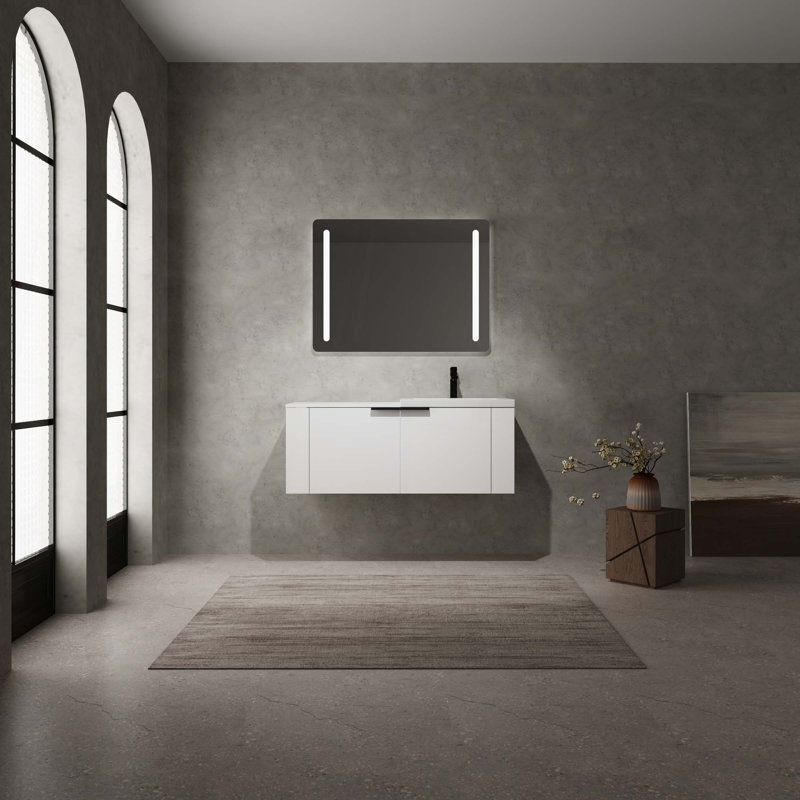 Ensemble de meuble-lavabo pour salle de bain 48 po pour grand espace, ensemble d'armoires de salle de bain moderne, ensemble d'armoires de salle de bain