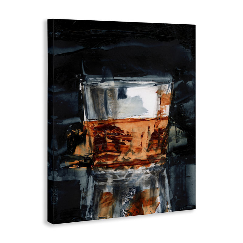  «Whiskey Glass Reflection», art mural par Ethan Harper, H 20 po x l 16 po