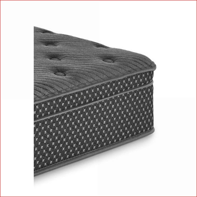 Mattresses, 13” Quilted Eurotop Plush Hybrid Queen Mattress | Foam+Spring | Slate Gray