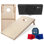 Tailgating Pros Solid Wood Foldable Cornhole Set with Carrying Case