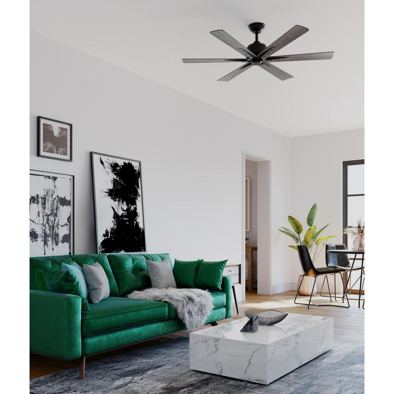 56'' Ceiling Fan, Matte Black