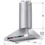 36 po Hotte murale, hotte de cuisine convertible 900 CFM avec commande vocale / tactile / tactile, 4 lumières DEL réglables et filtre à charbon inclus