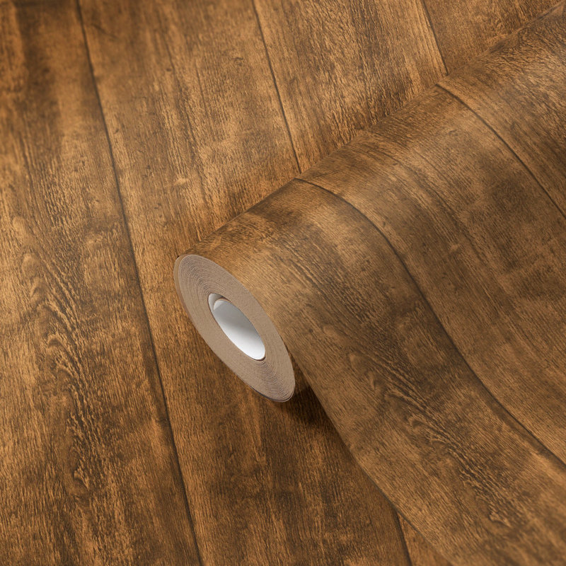 33cmm x 33cm Matte Wallpaper Roll, Brown