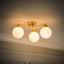 Cementon Glass Semi Flush Mount-350608733-350608728