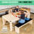 Storage Bench for GoSports 7 ft 3 in 1 Pool, Dining, & Table Tennis Combo Table - Light Wood Finish