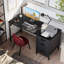 Metal Base Computer Desk