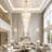 23-Light Crystal Dimmable Tiered Chandelier-454695829