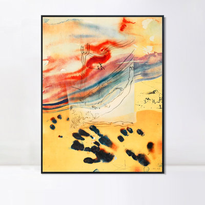 Art numérique sur toile encadré, série # 058 par Salvador Dali, art mural pour le salon, décorations de bureau à domicile