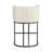 Kuenn 26.4" H Counter Height Bar Stools Set Of 2, Modern Barrel Counter Stools With Backrest And Arms, Metal Legs, Upholstered Accent Barstools For Kitchen Island