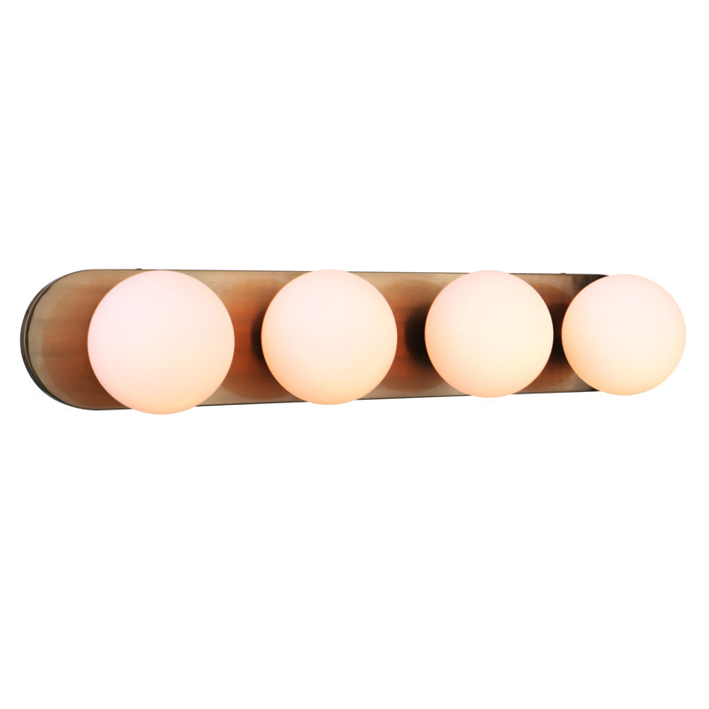 Nevan 4 - Light Bath Bar, Satin Brass