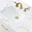 Plateau de meuble-lavabo simple 60 po en quartz avec lavabo - pour remplacement de meuble-lavabo, sans armoire