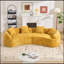 Canapé modulaire en chenille avec 4 coussins et siège moelleux-126592488