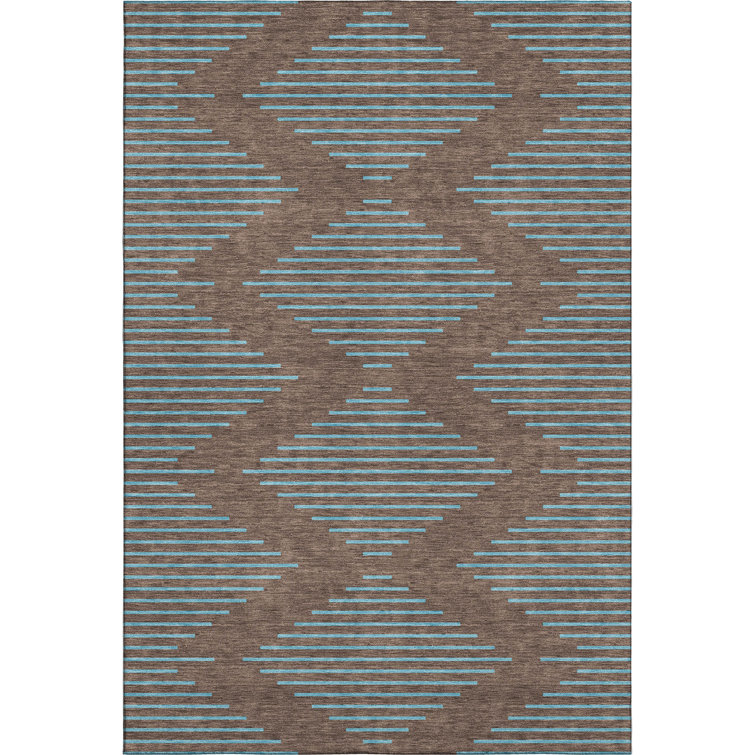 Premium Machine Washable Jahnke AMF1017 Geometric Rug