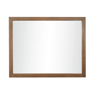 Wood Flat Wall Mirror