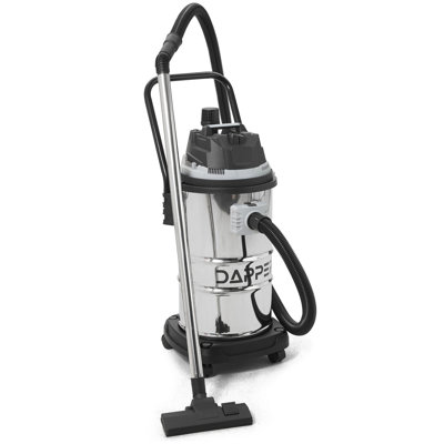 Aspirateur sec / humide 16 gallons de 4,5 HP, réservoir en acier inoxydable, aspirateur d'atelier portatif 3 en 1 avec accessoires, idéal pour le chantier, le garage et l'atelier.