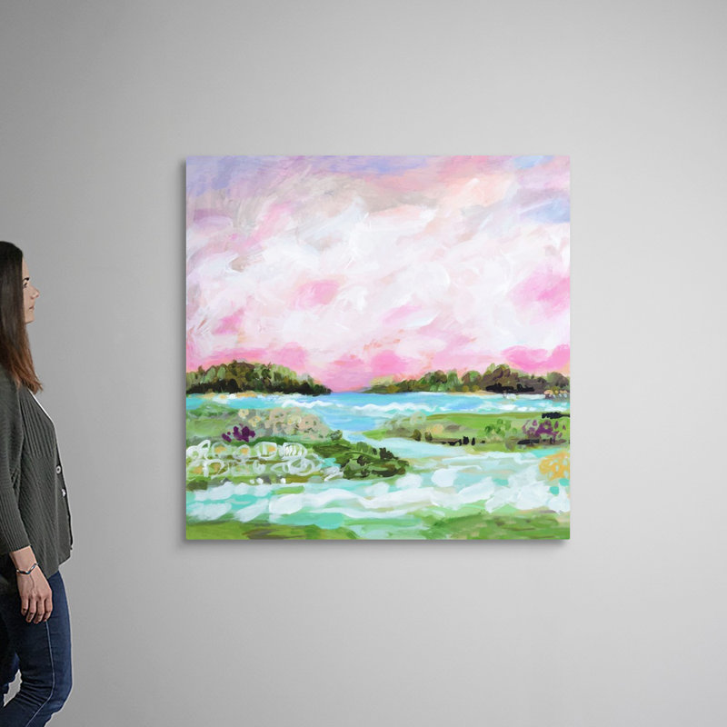 Surfscape VIII par Karen Fields - reproduction d'art, Toile tendue, H 48 po x l 48 po x P 1,25 po