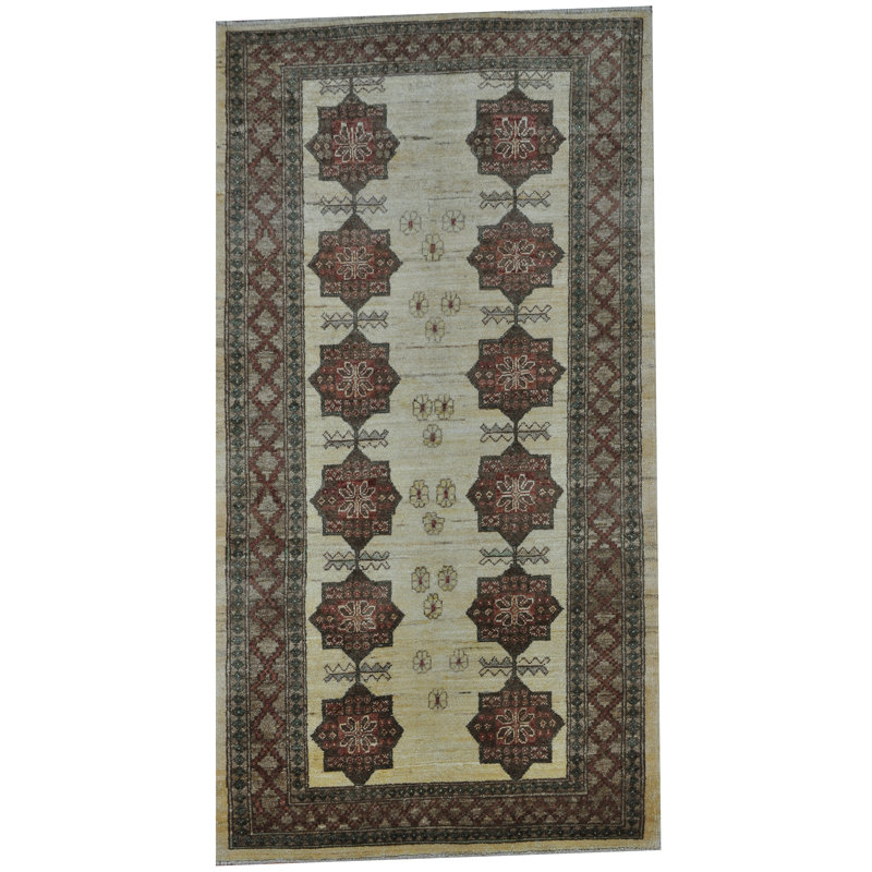 Tapis en laine noué à la main Khotan