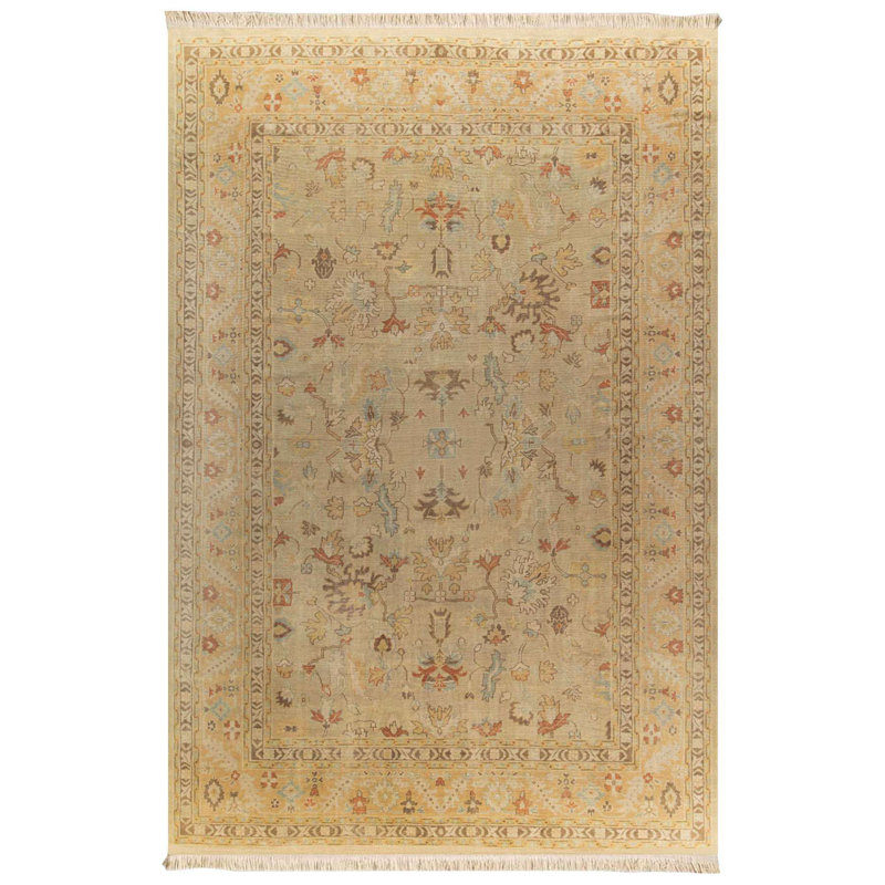 Timeless Faded Oushak Area Rug (Beige)