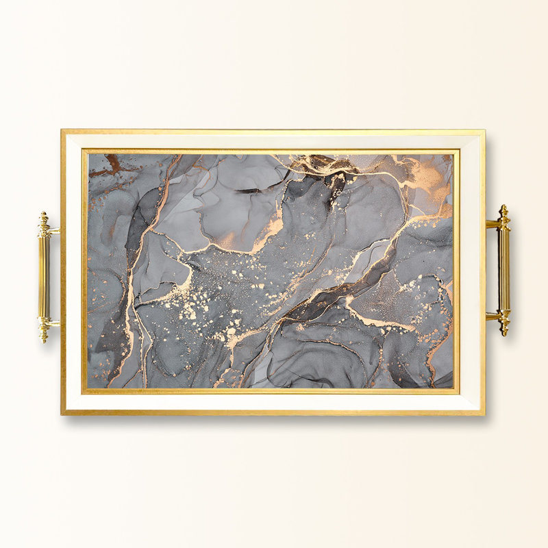 Elegant Glass Tray, 19.7 x 11.4 x 1.4 inches | 100% Durable Glass Construction | Easy to Clean with Damp Cloth | Ideal for Serving, Decorative Display, and Organizing | Stylish Addition to Home Décor