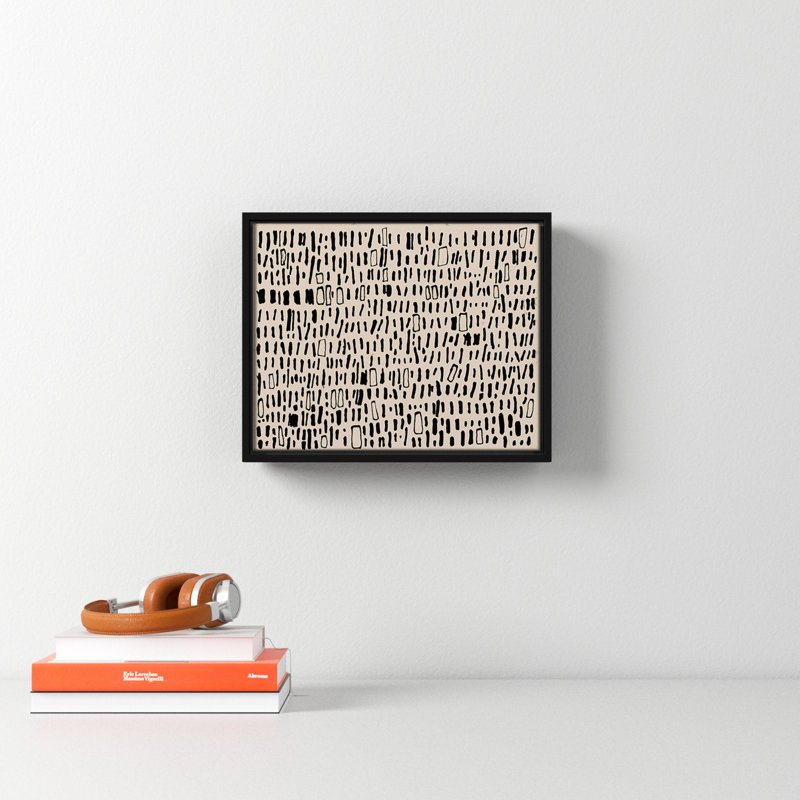 Tribal Code by Filippo Ioco, 12.5" H x 15.5" W x 2" D, Black