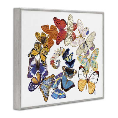 Fly Away Butterflies Framed Giclee Art by Ann Jasperson