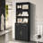 Tall Freestanding Bathroom Storage Linen Cabinet With 3 Layer Open Shelf,2 Doors And 2 Drawers, Adjustable Shelf-113493558-105706171