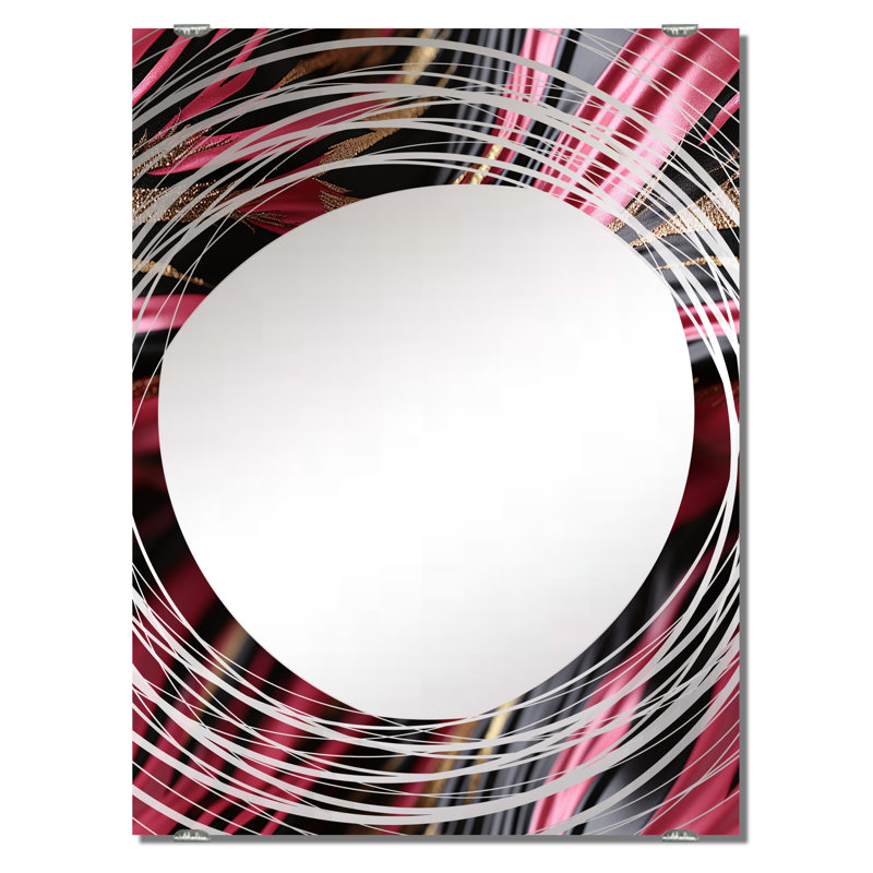 Doliya - Miroir mural décoratif moderne abstrait MIR137349, 32 po x 24 po