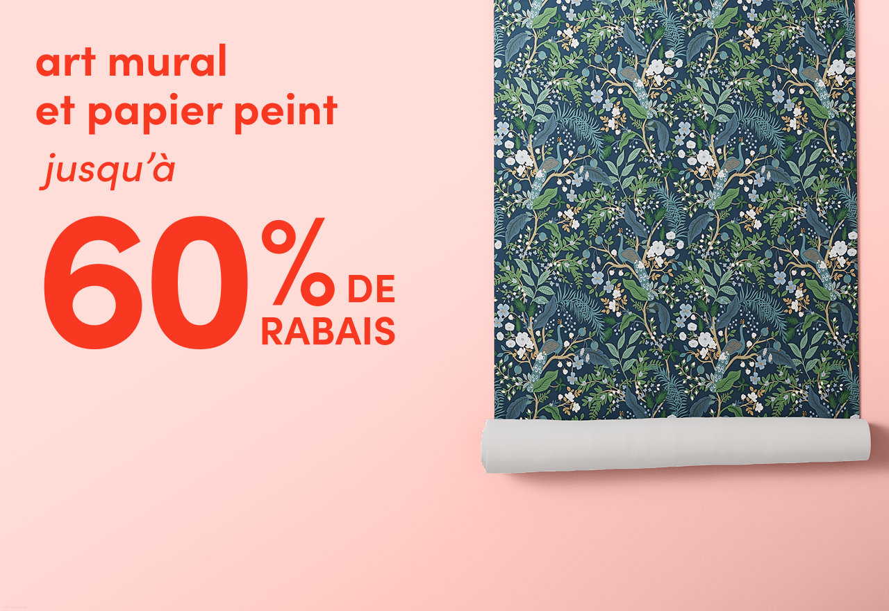 art mural et papier peint en solde
