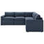 Canapé modulaire inclinable électrique 5 pièces Lana-114865904