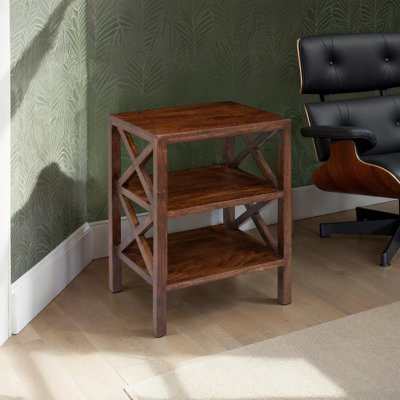 Yosaira Solid Wood End Table
