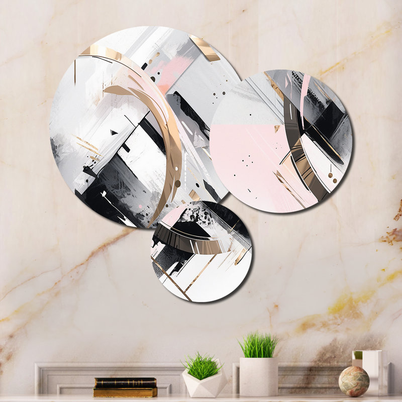 Abstract Wall Decor on Metal